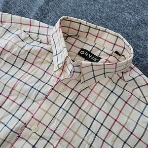 Orvis Men's Multicolor Plaid Button-Down Shirt